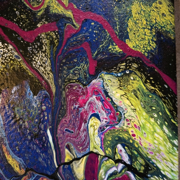 HANDCRAFTED Abstract 2pc Painting HANDMADE HANDPAINTED Wall Art Decor Artwork - Picture 11 of 17